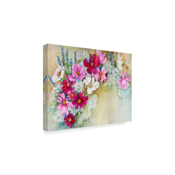 Joanne Porter 'Coelom And Queen Ann Lace Mix' Canvas Art,24x32